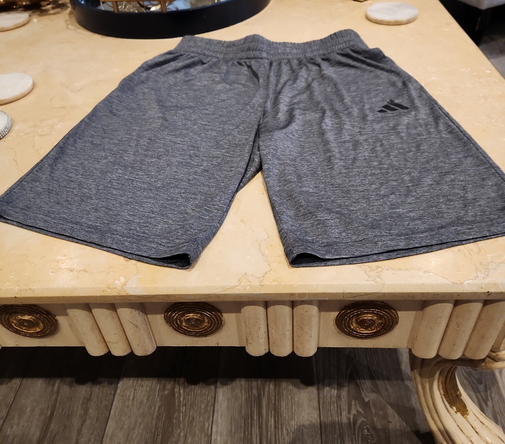 Adidas Youth Gray Athletic Shorts
